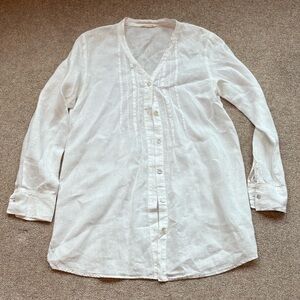 Eileen Fisher - 100% Organic Irish Linen Top
